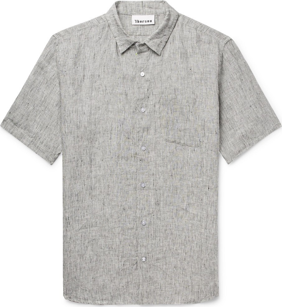 Thorsun Striped Slub Linen Shirt