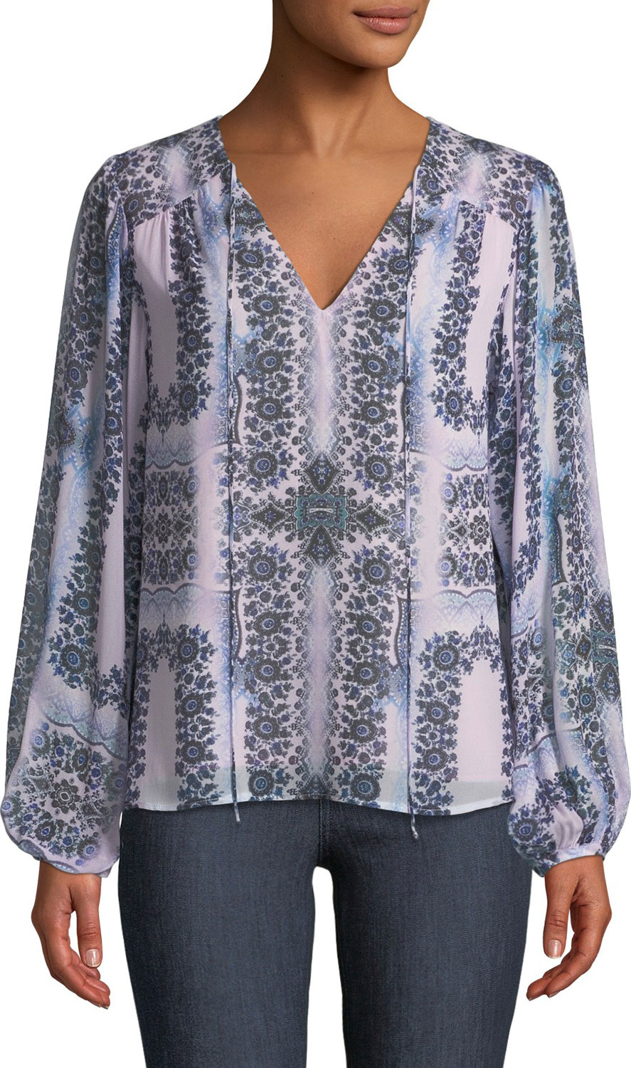 Nanette Lepore Exhale Long-Sleeve Blouse