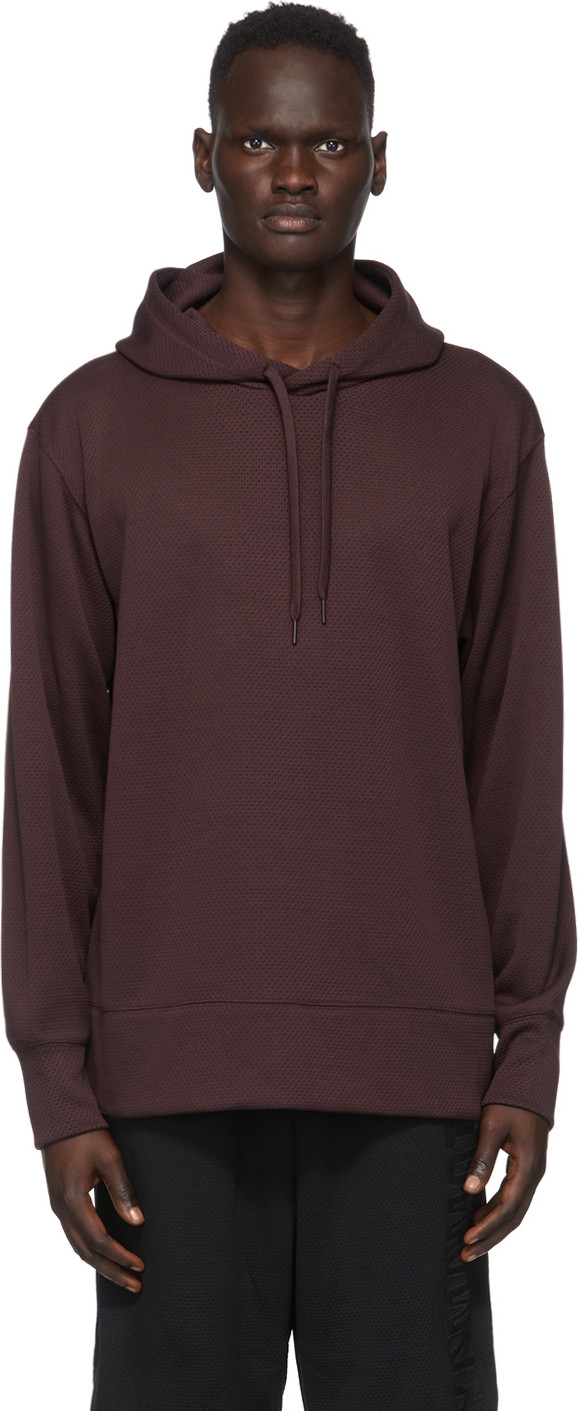 Y-3 - Burgundy Mesh CH2 GFX Hoodie