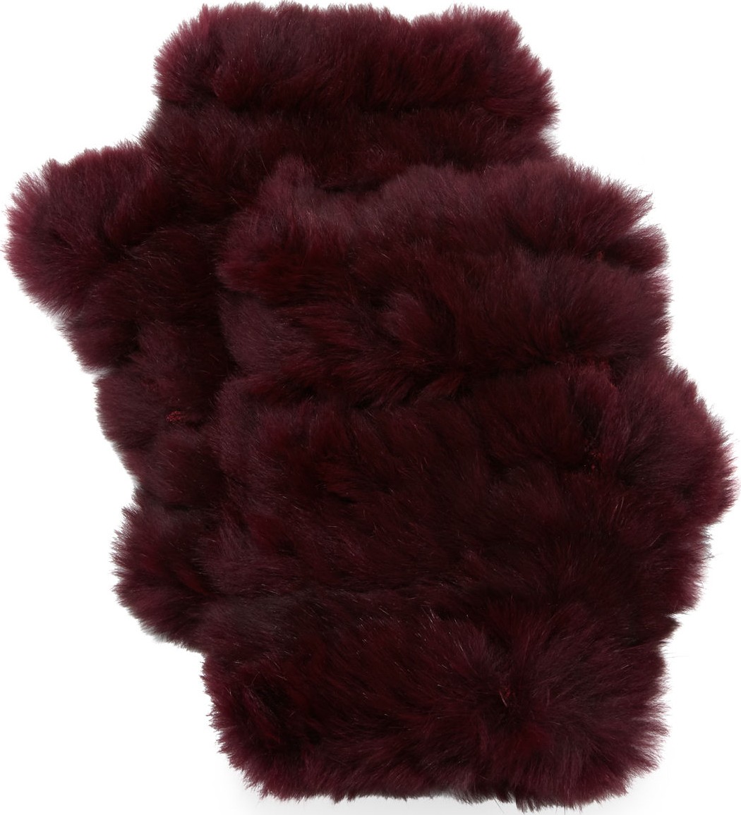 Jocelyn Fingerless Fur Mittens