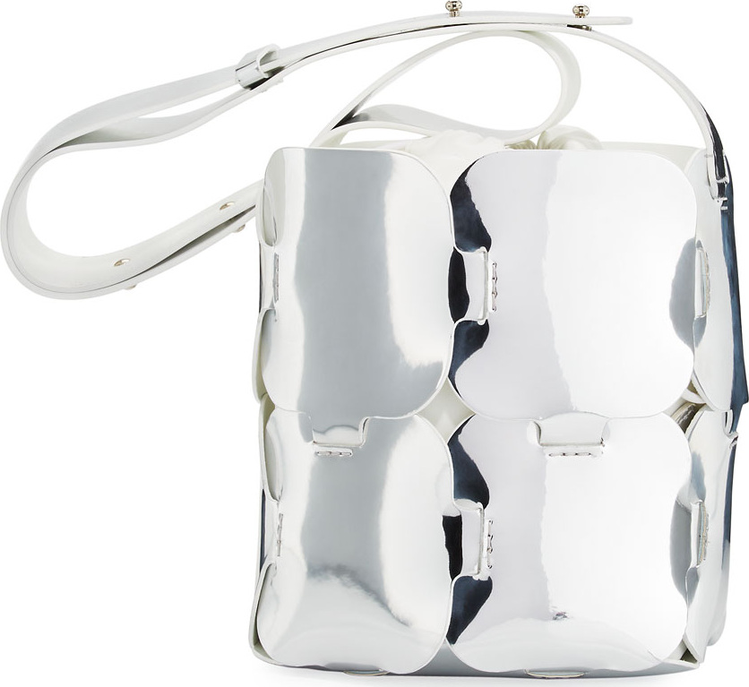 Paco Rabanne 16#01 Mini Patchwork Metallic Hobo Bag