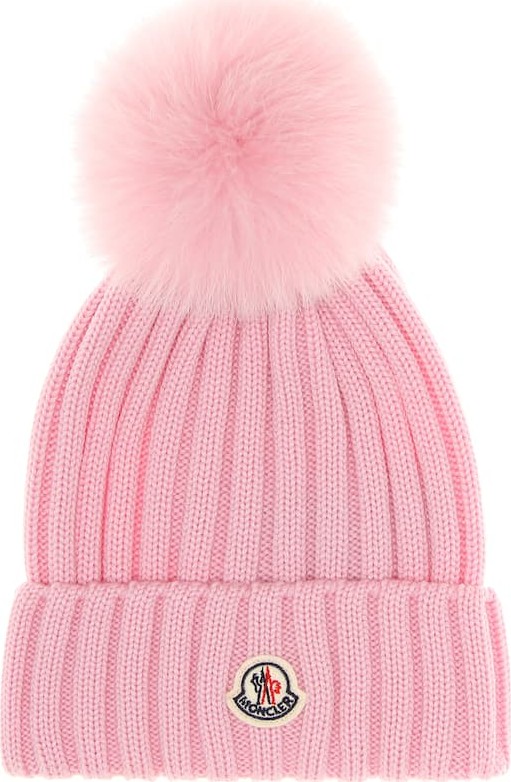 Moncler Fur-trimmed beanie