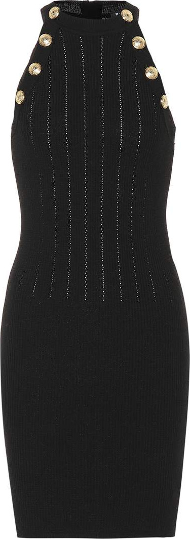 Balmain Wool-blend minidress
