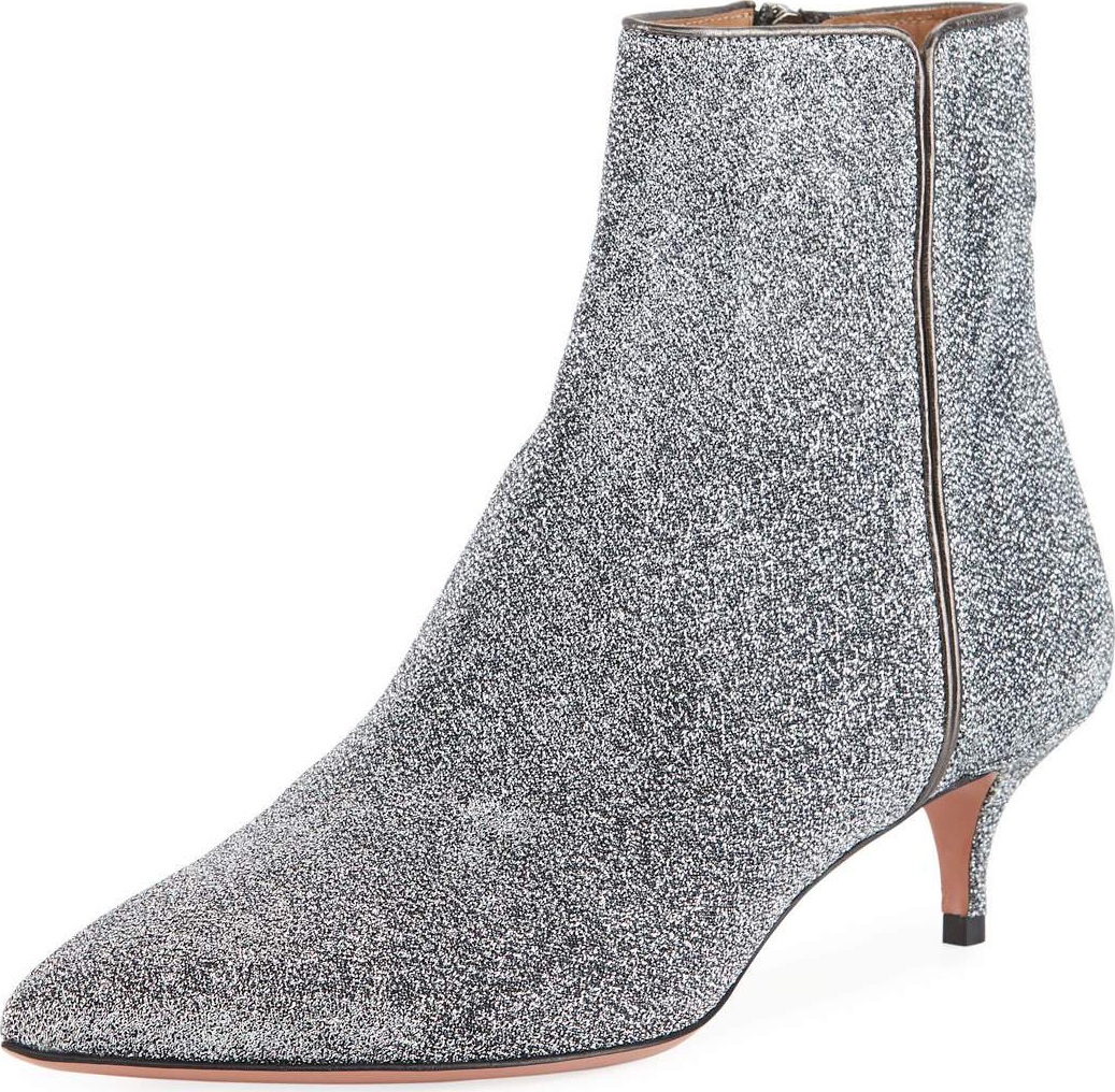 Aquazzura Quant Stretch Glitter Bootie