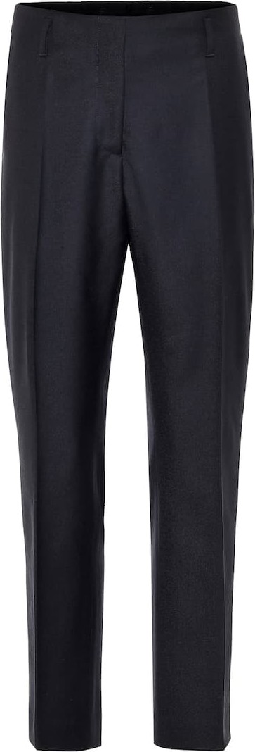 Dries Van Noten Mid-rise wool straight pants