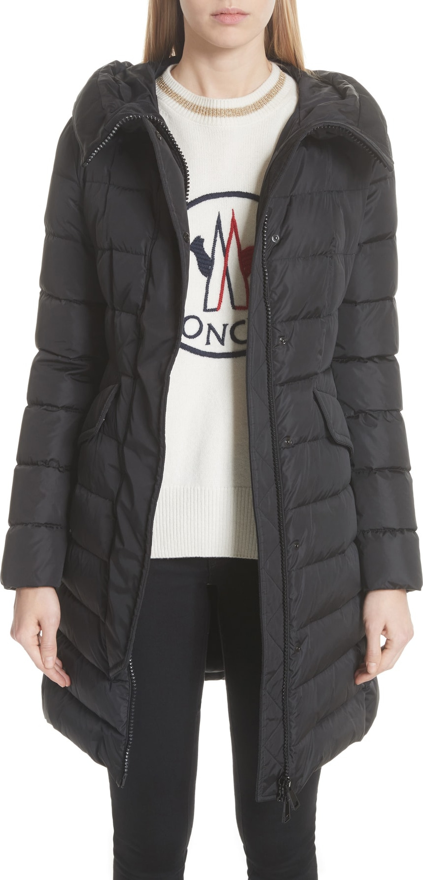 Moncler Grive Hooded Down Coat