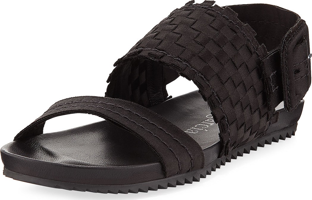 Pedro Garcia Jada Woven Satin Sandal