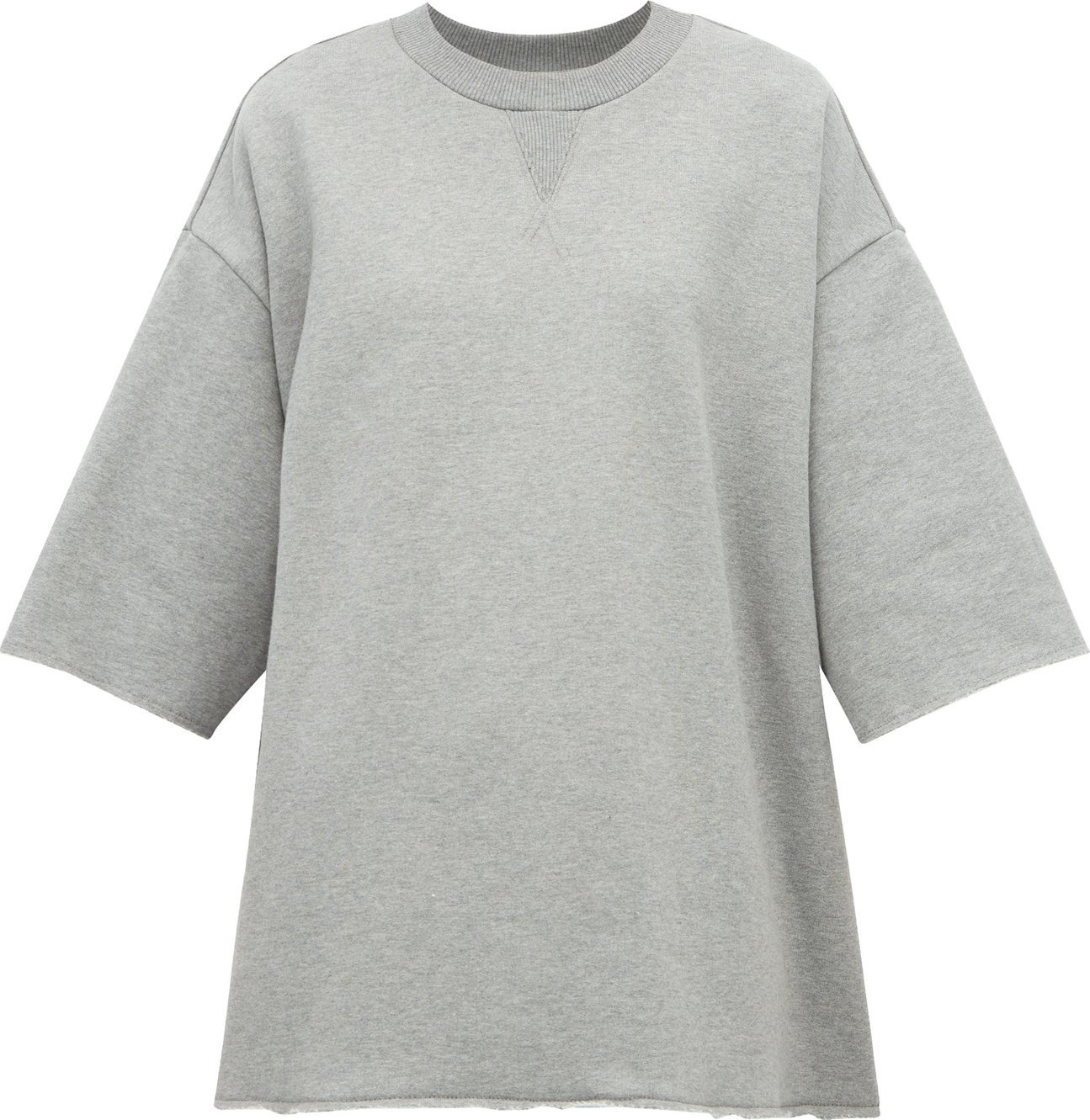 MM6 Maison Margiela Blazer-trim cotton mini sweatshirt dress