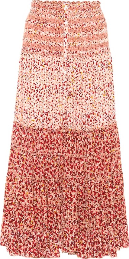 Poupette St Barth Foe printed maxi skirt