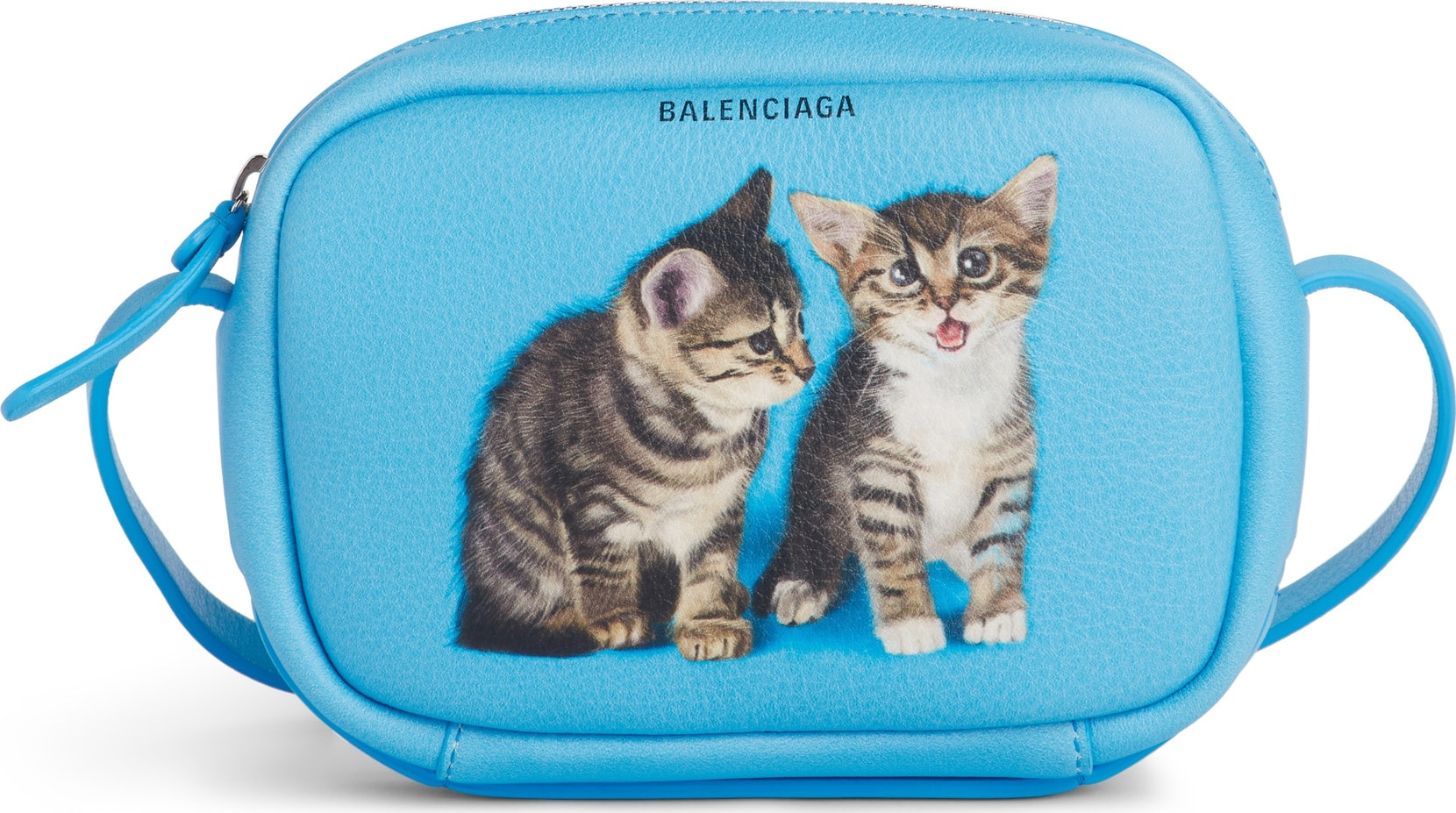 Balenciaga Extra Small Kittens Calfskin Leather Camera Bag