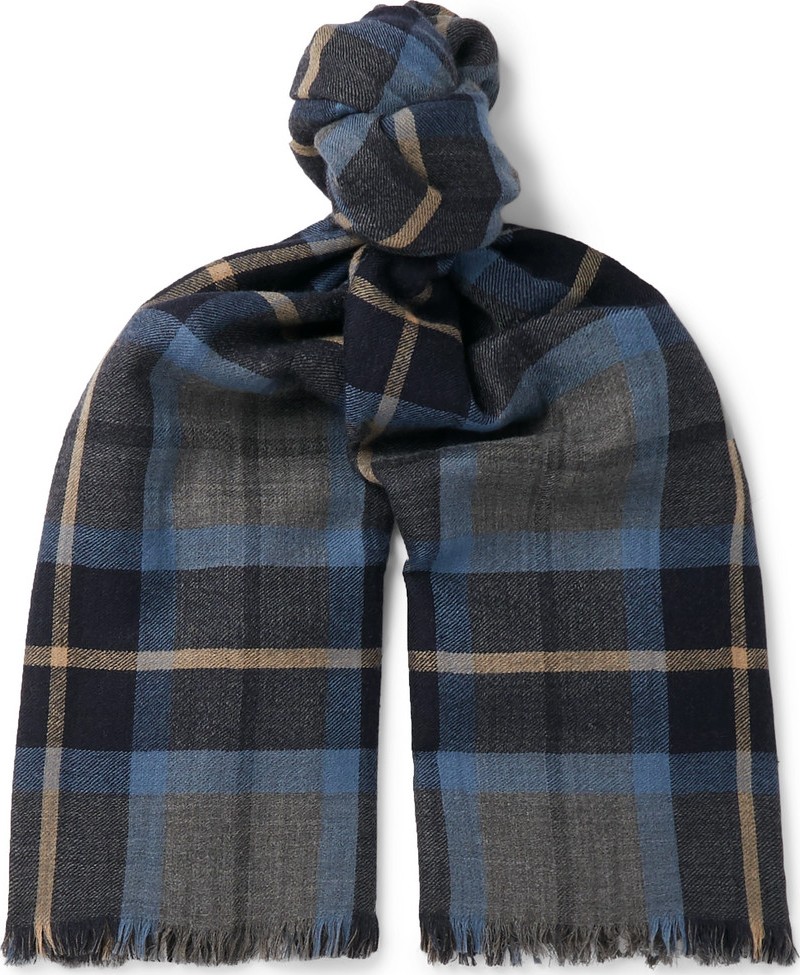 Loro Piana Baily Checked Cashmere Scarf