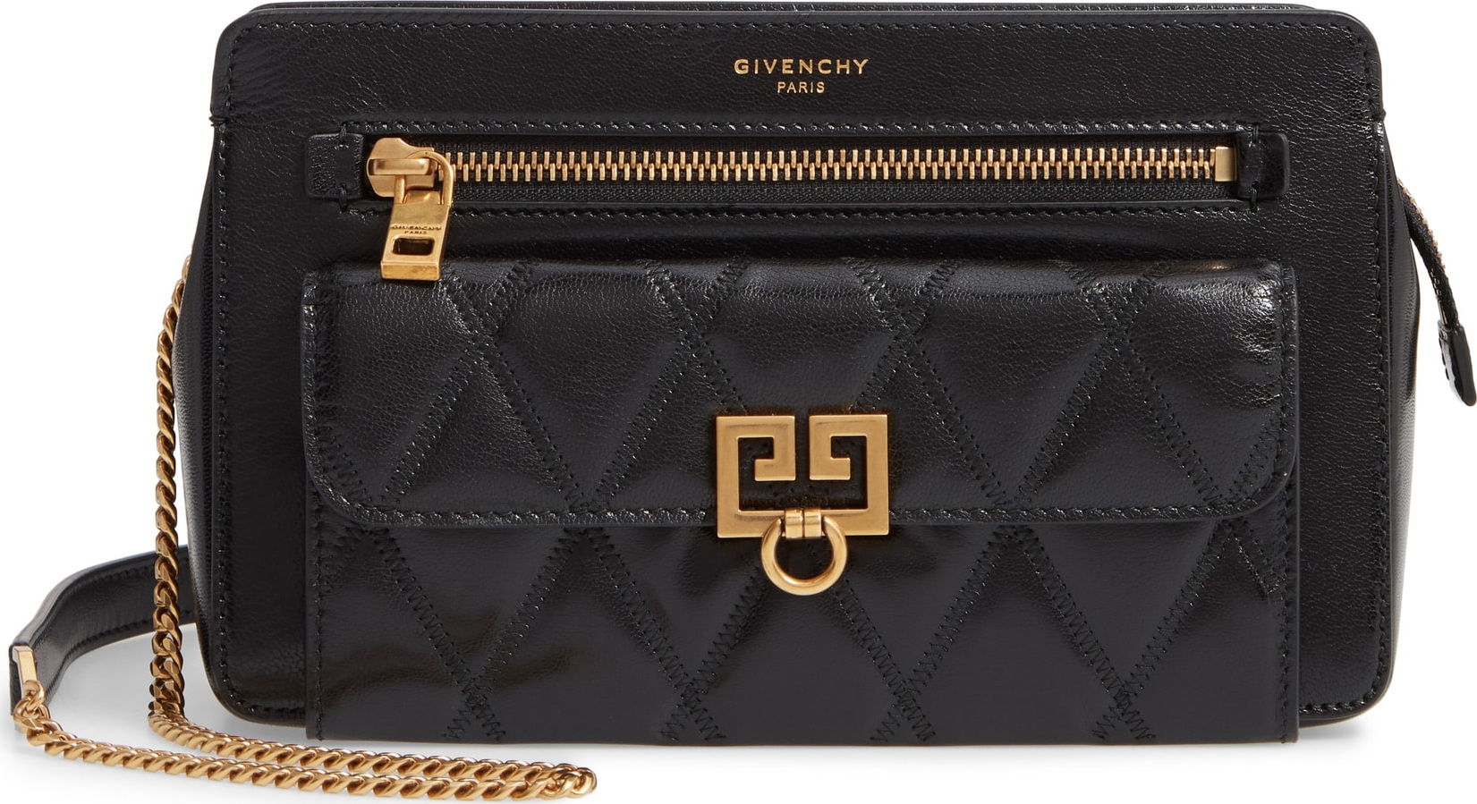 Givenchy Diamond Quilted Leather Crossbody Bag