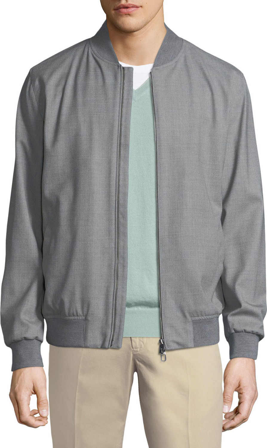 Loro Piana Techno-Wool Storm Bomber Jacket