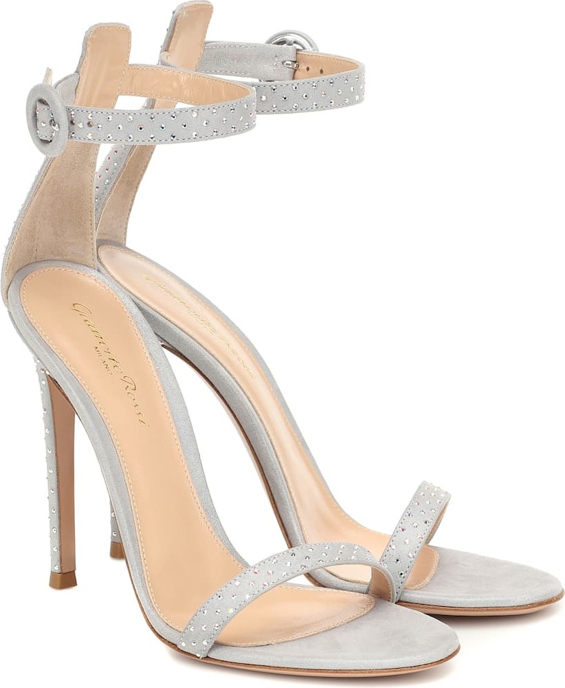 Gianvito Rossi Portofino 105 suede sandals