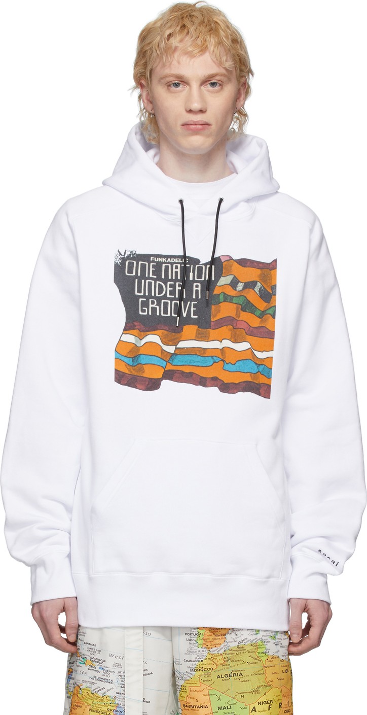 Sacai White 'Funkadelic' Hoodie Sacai White 'Funkadelic' Hoodie