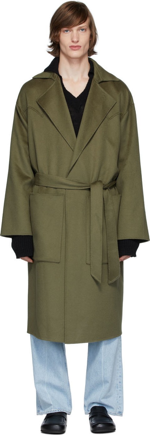 Nanushka Khaki Timo Coat