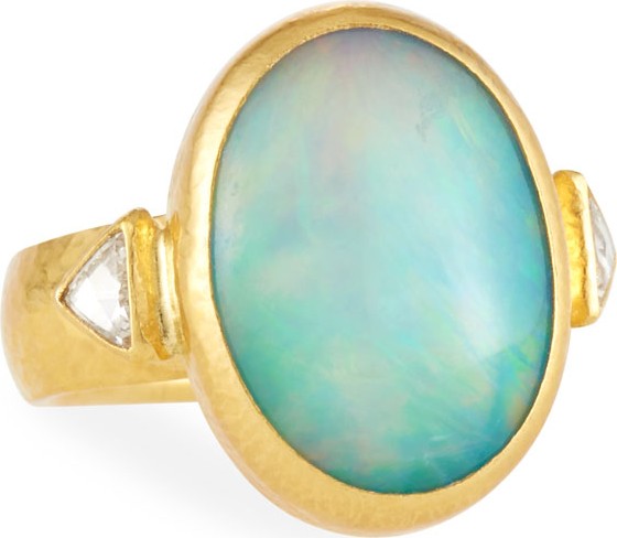 GURHAN One-of-a-Kind Gold Opal Cocktail Ring, Size 6.5