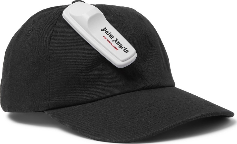 Palm Angels Embellished Cotton-Twill Baseball Cap