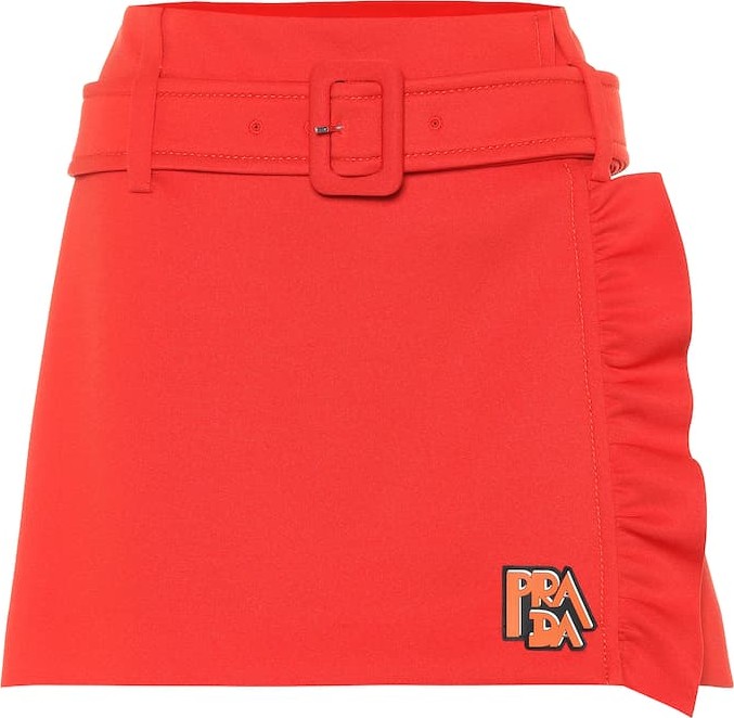 Prada Technical jersey miniskirt