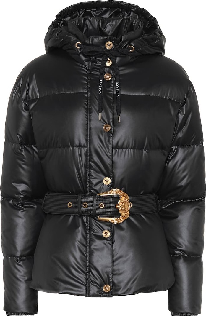Versace Hooded down puffer coat