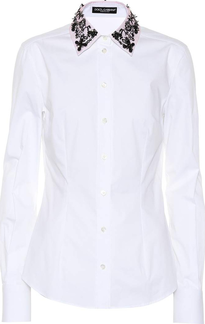 Dolce & Gabbana Embellished poplin shirt