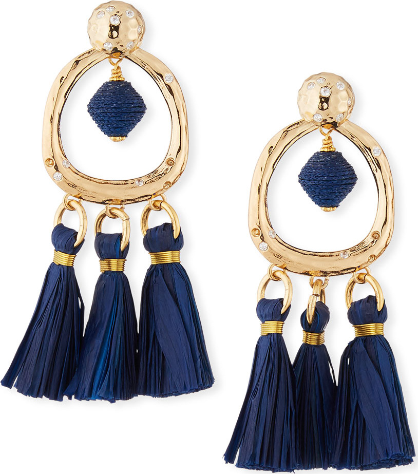Akola Tassel & Hoop Drop Earrings