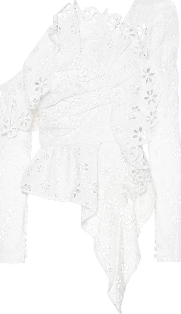 Self Portrait Broderie anglaise top
