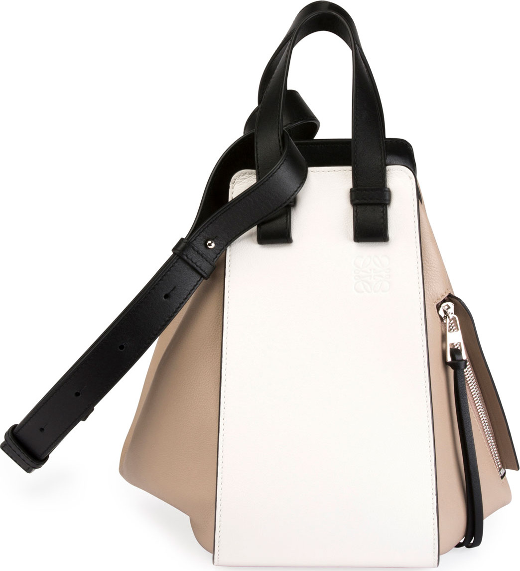 LOEWE Hammock Small Colorblock Leather Satchel Bag