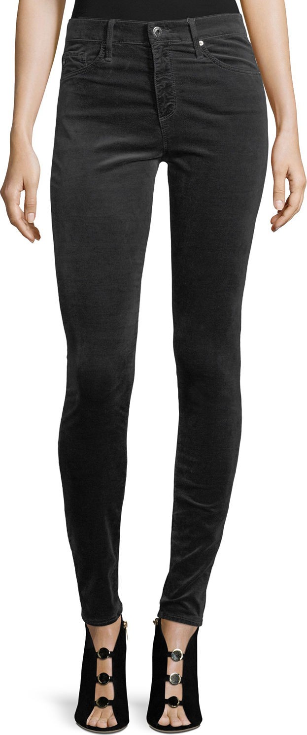 AG Jeans Velvet Farrah High Rise Skinny Pants