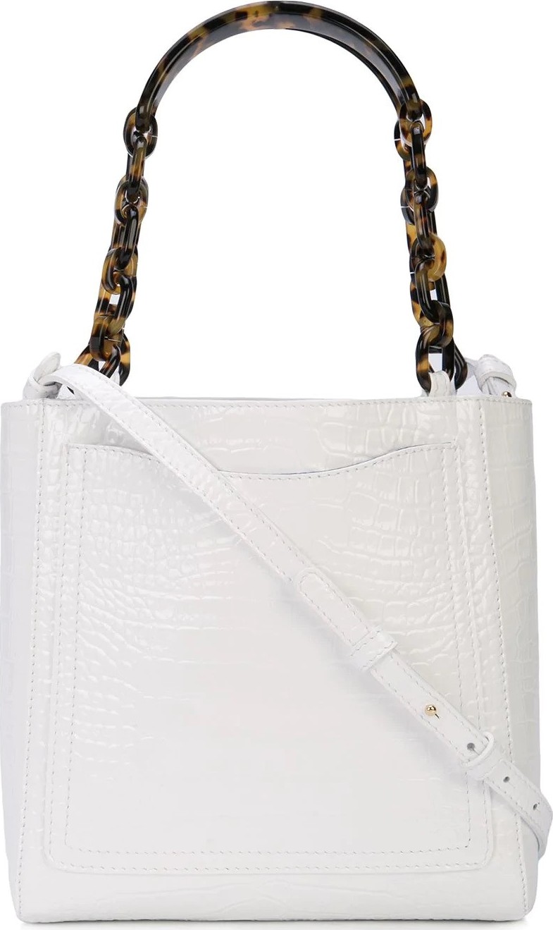 Edie Parker Mini Chain Crocodile Tote