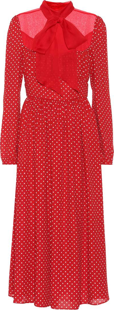 Valentino Polka-dot silk dress
