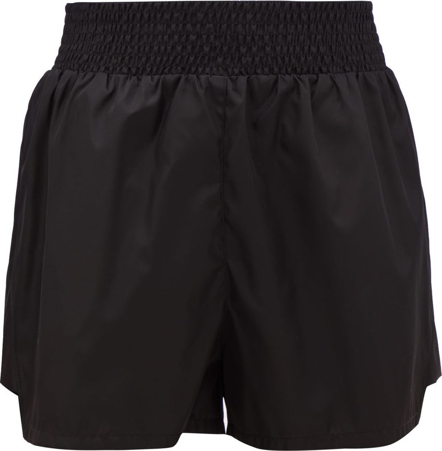 Prada Smocked-waist nylon shorts