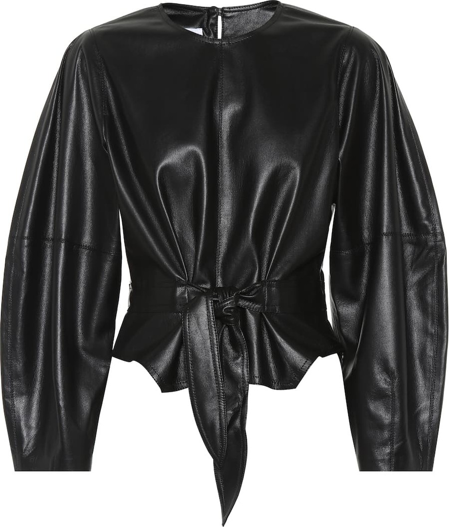 Nanushka Corsa faux leather top