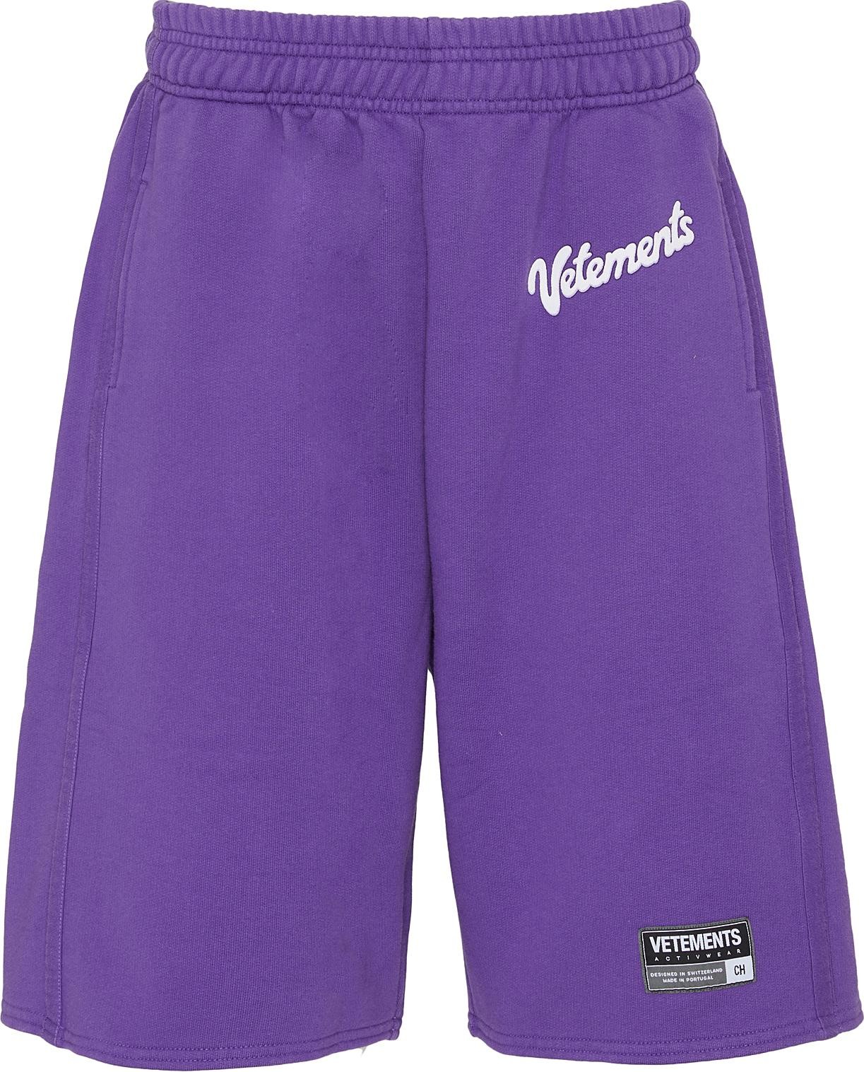 Vetements 'Milka' logo patch sweatshorts