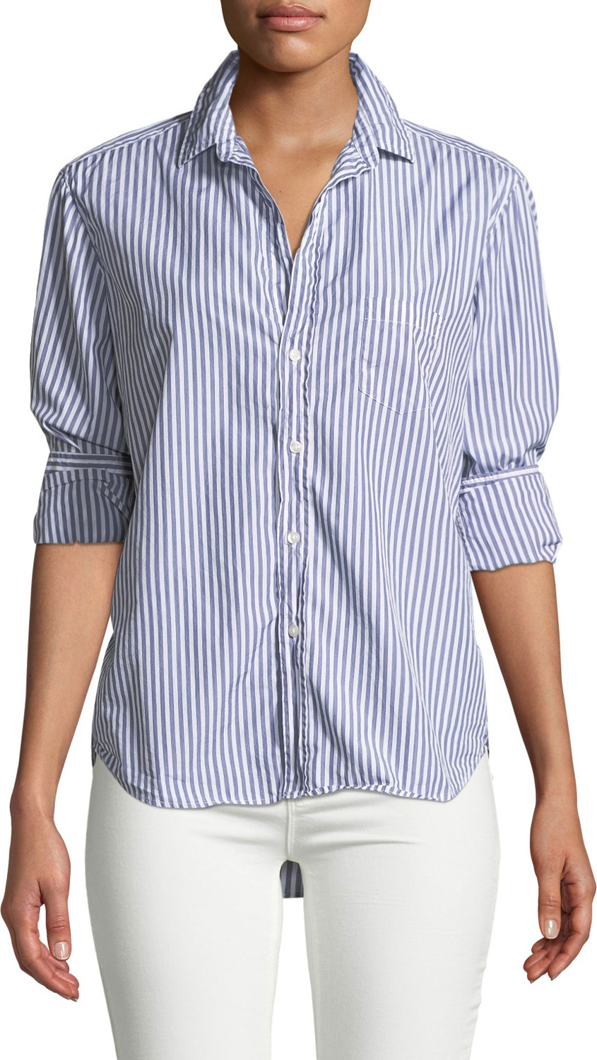 Frank & Eileen Striped Cotton Button-Down Shirt