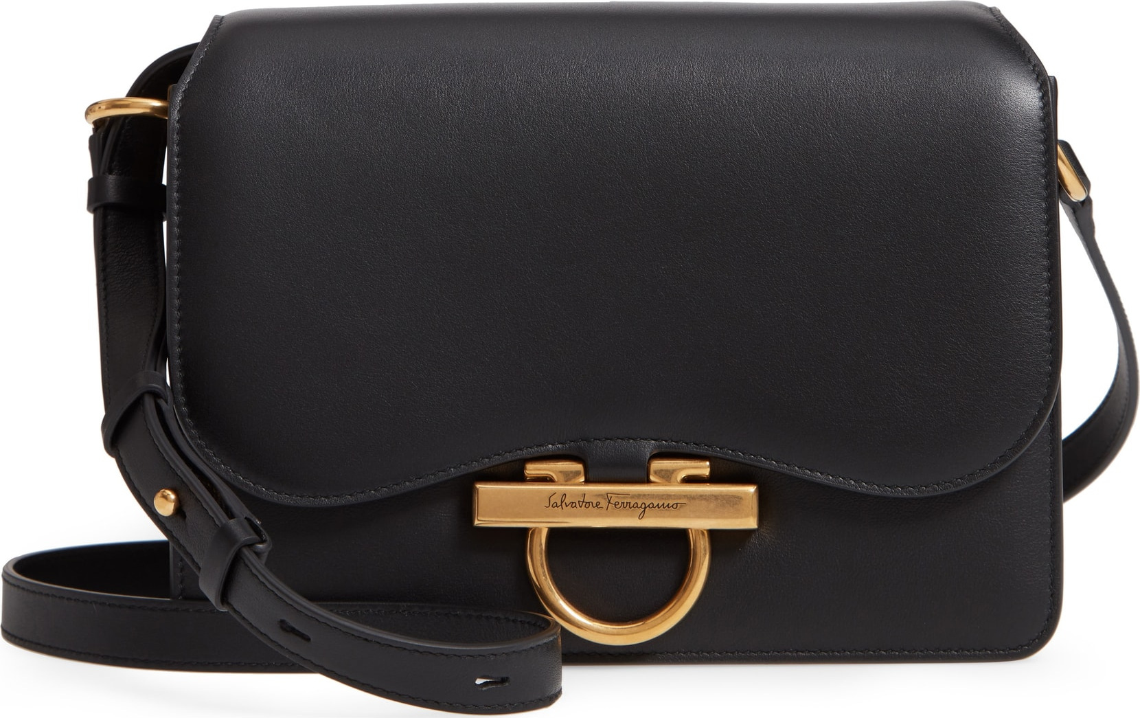 Salvatore Ferragamo Medium Classic Flap Leather Shoulder Bag