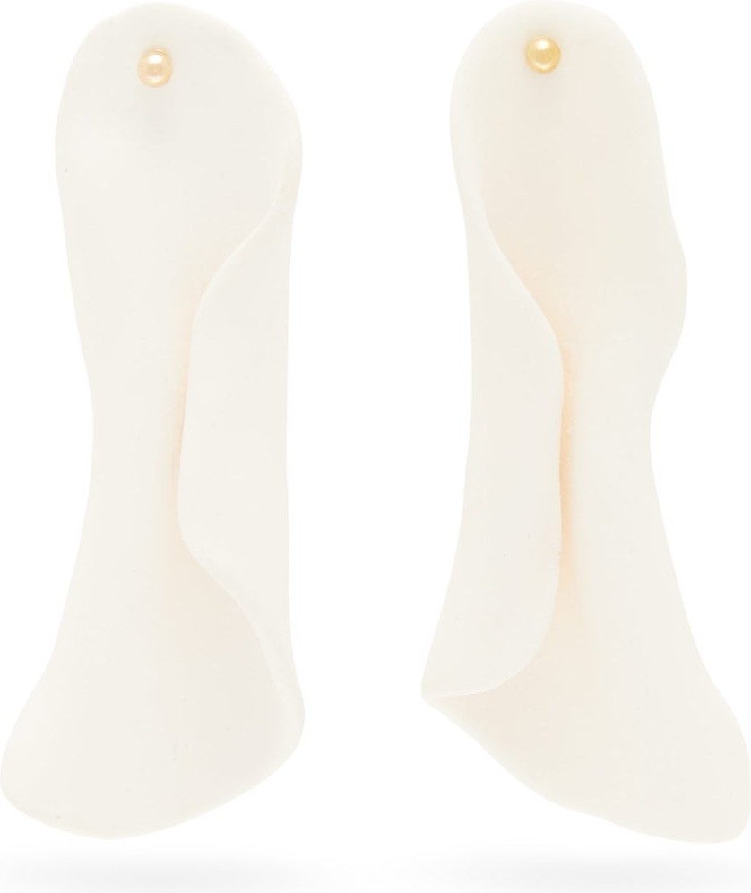 Completedworks Suspended Forms gold-vermeil & ceramic earrings