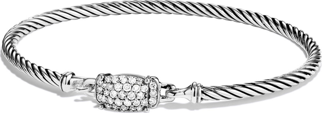 David Yurman Petite Wheaton Bracelet with Diamonds