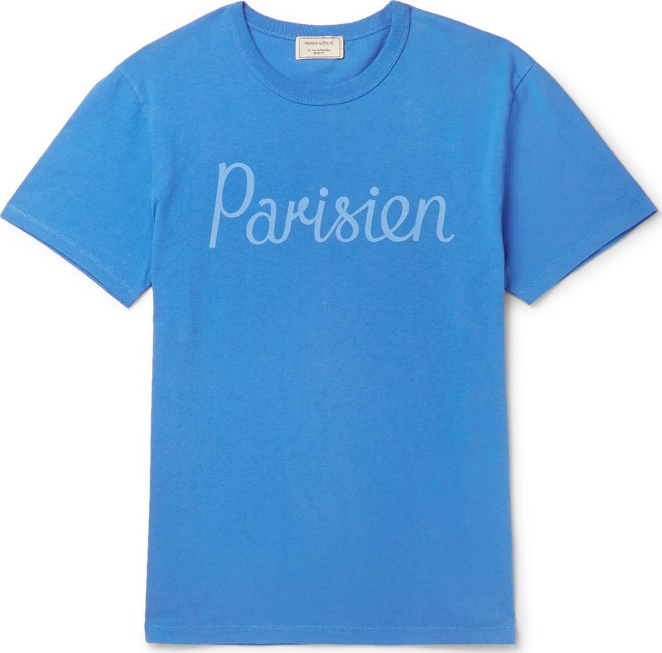 Maison Kitsune Printed Cotton-Jersey T-Shirt