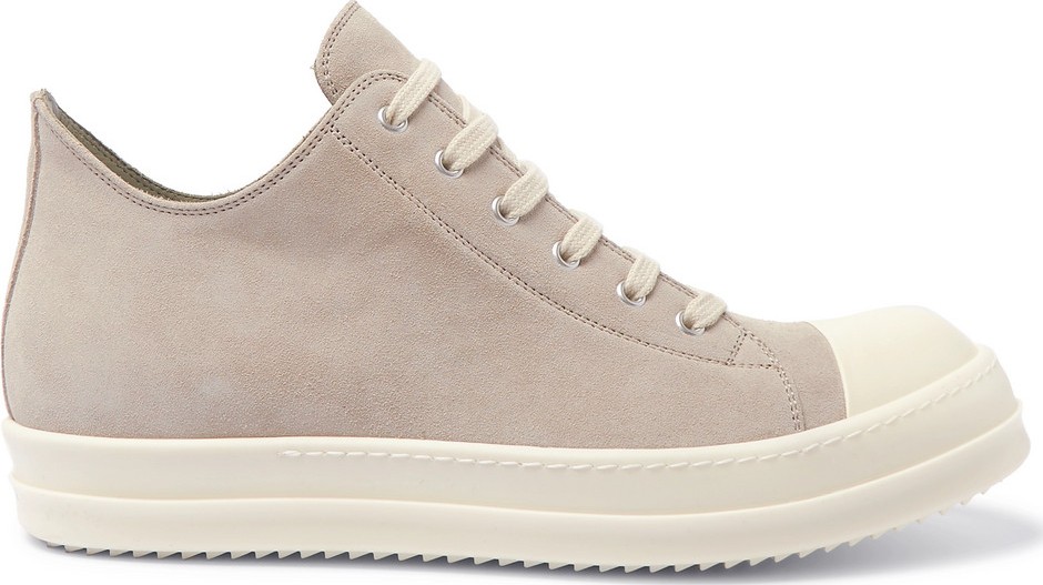 Rick Owens Cap-Toe Suede Sneakers