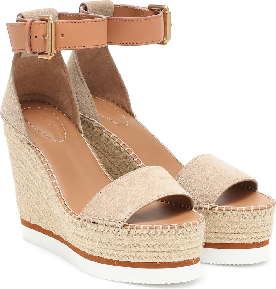 See By Chloé Suede wedge espadrilles