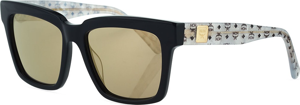 MCM Square Two-Tone Visetos Sunglasses