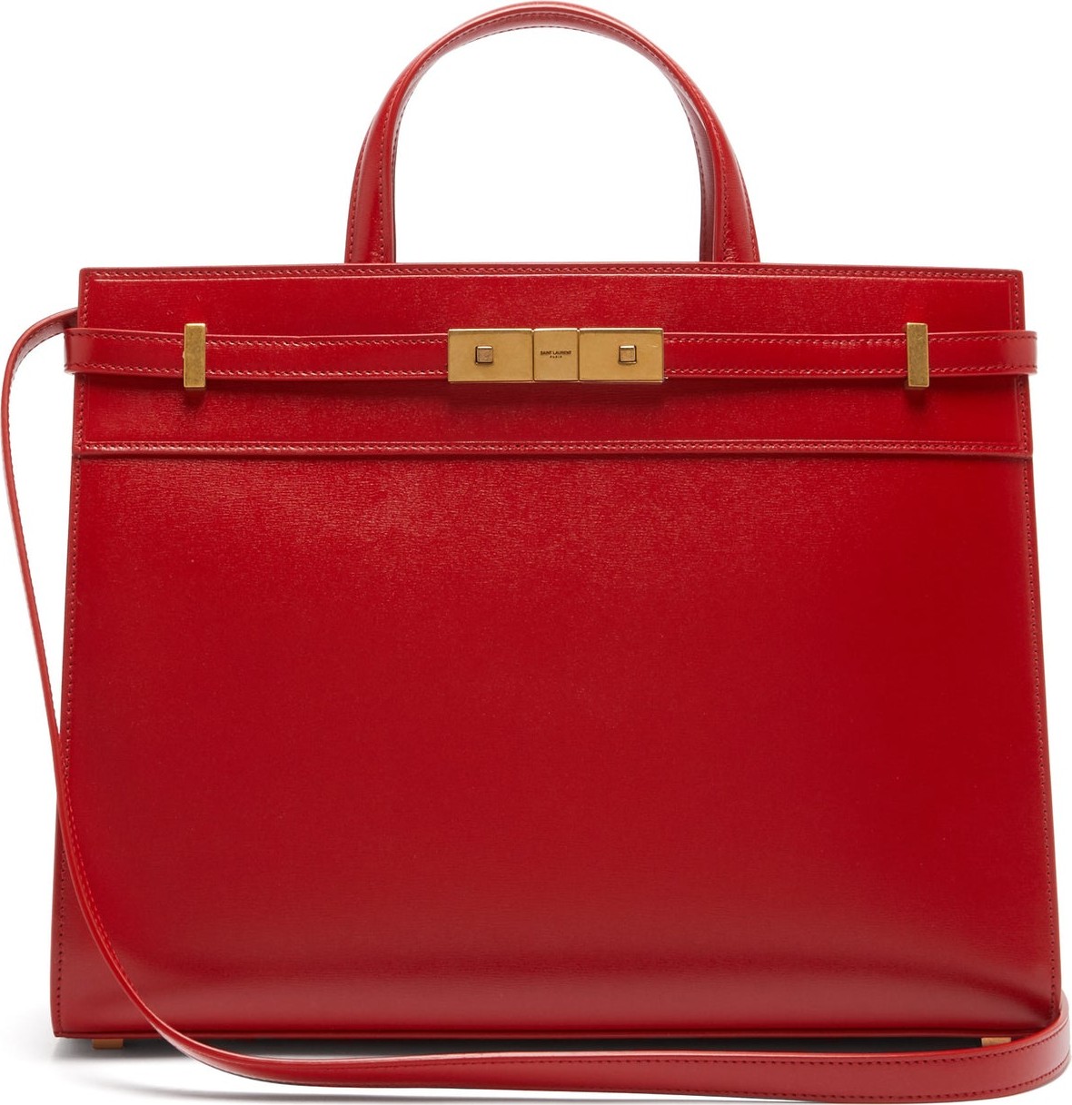 Saint Laurent Manhattan small leather tote bag