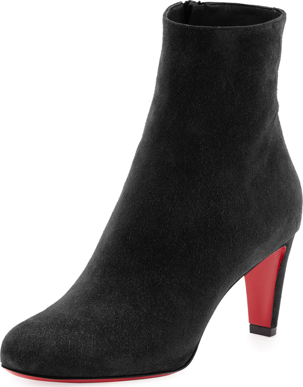 Christian Louboutin Top 70mm Suede Red Sole Bootie
