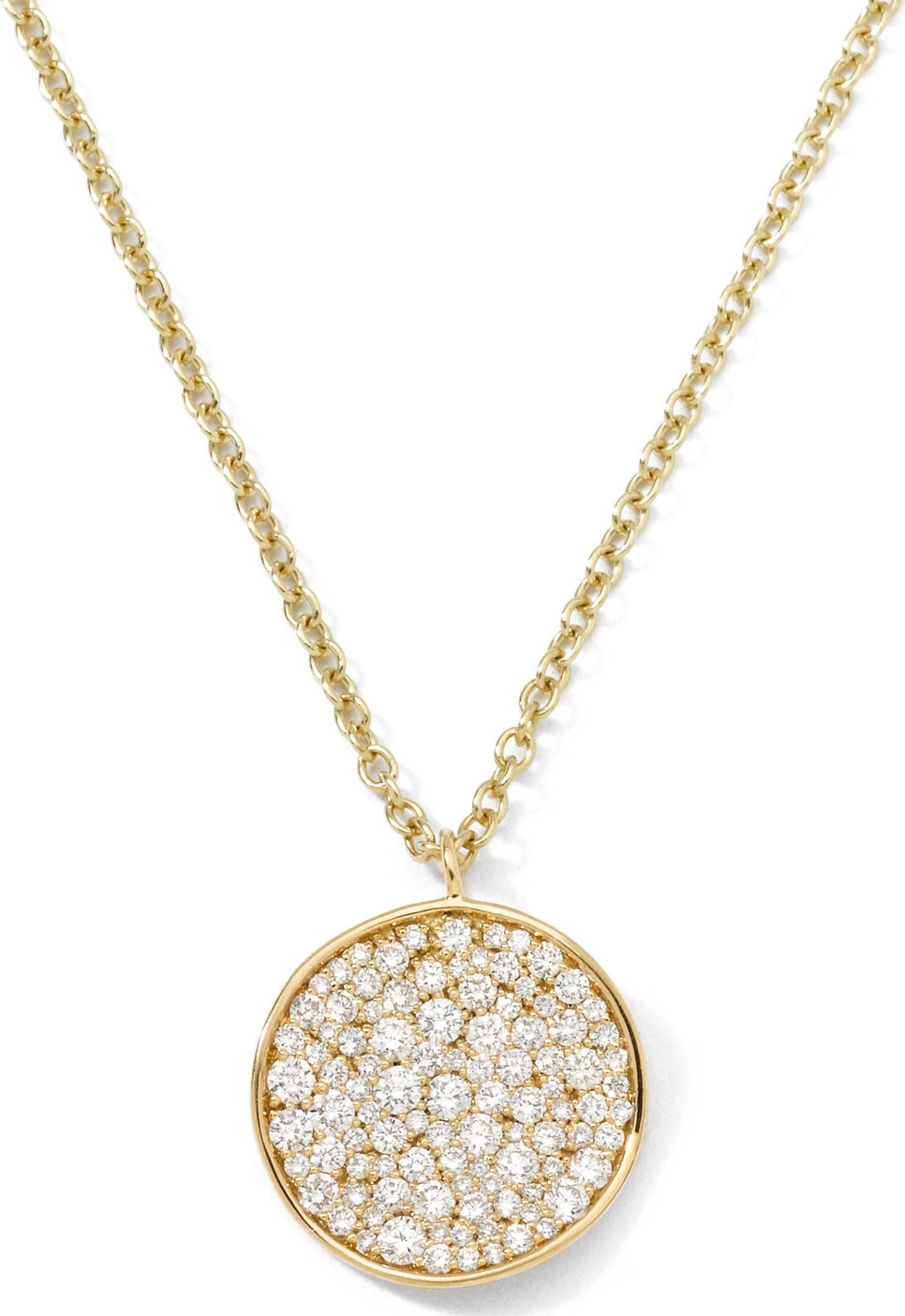 IPPOLITA Stardust 18k Diamond Disc Pendant Necklace