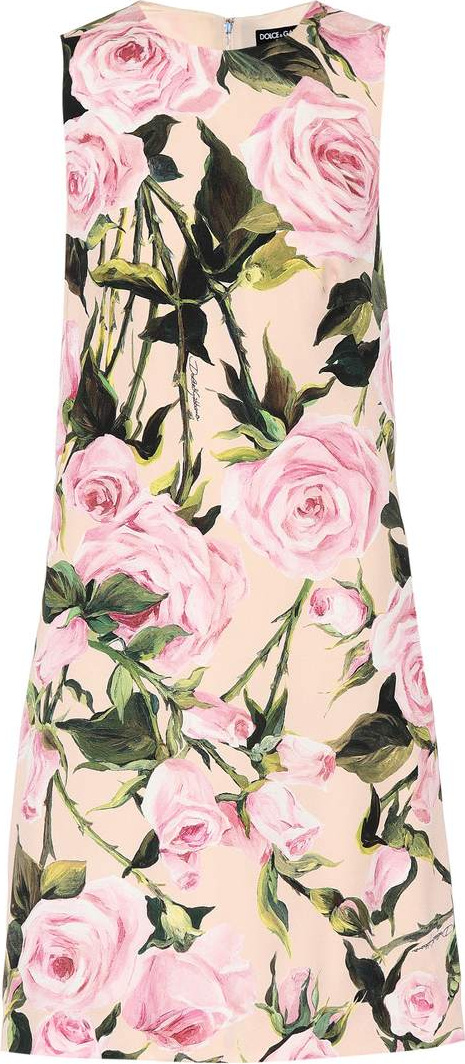 Dolce & Gabbana Floral stretch silk dress