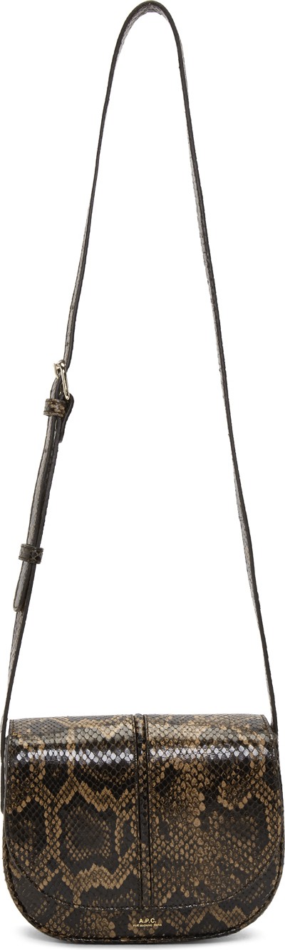 A.P.C. Brown Python Betty Bag