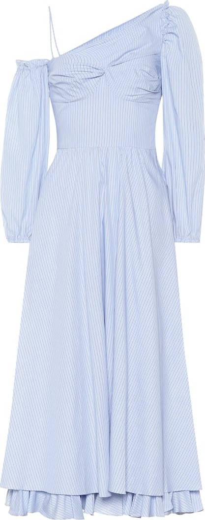Alexachung One-shoulder striped dress