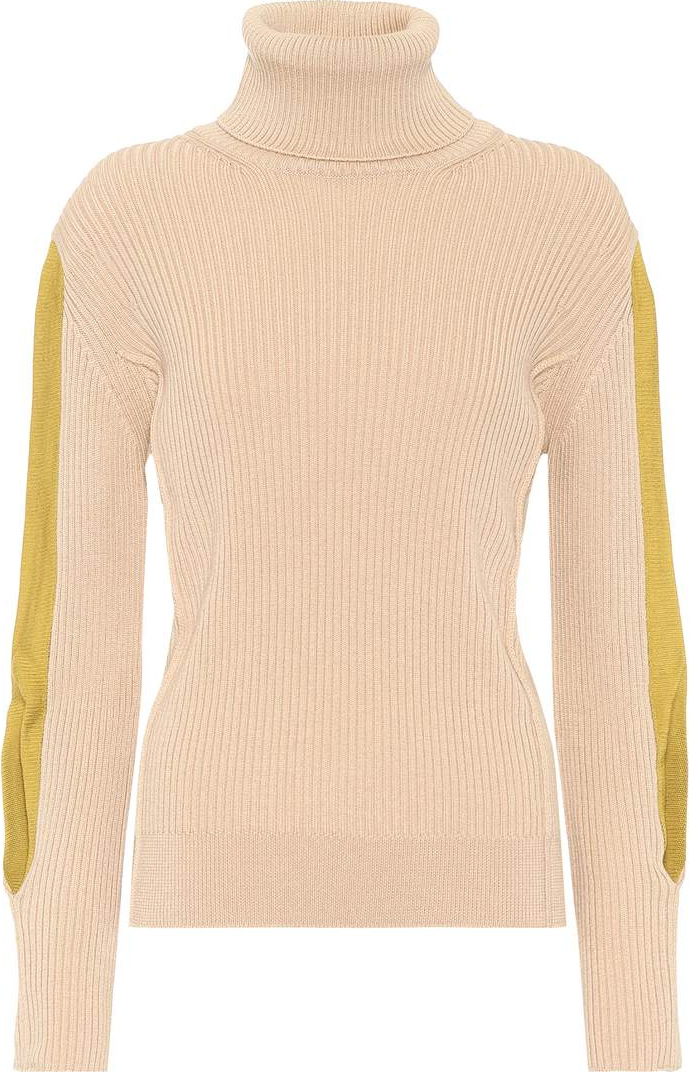 Chloe Ribbed wool turtleneck sweater