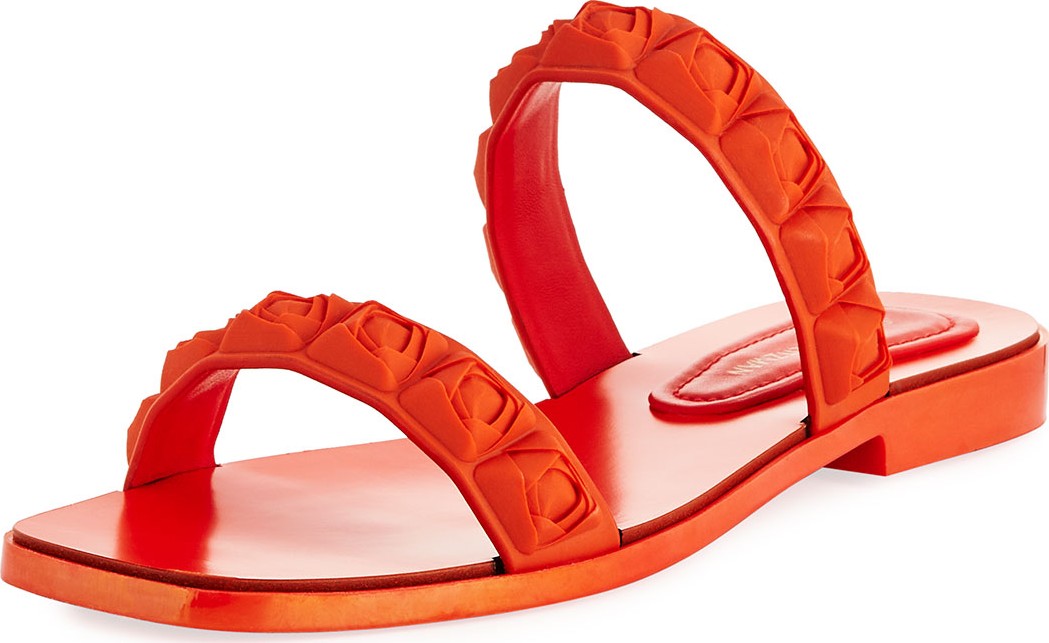 Stuart Weitzman Rosita Two-Band Slide Sandals